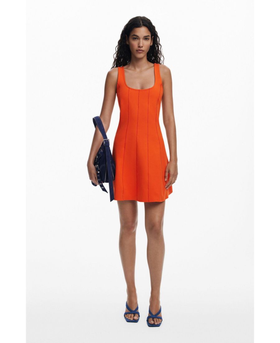 Женское короткое платье с вставками Desigual, Coral
Женское короткое платье с вставками Desigual, Coral