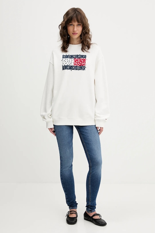 Хлопковая толстовка Tommy Jeans, белый
Хлопковая толстовка Tommy Jeans, белый