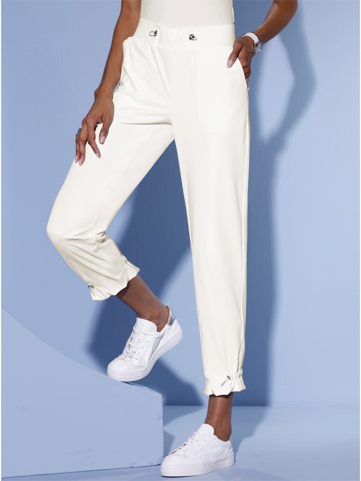 Спортивные брюки цвета экрю creation L
Спортивные брюки цвета экрю creation L