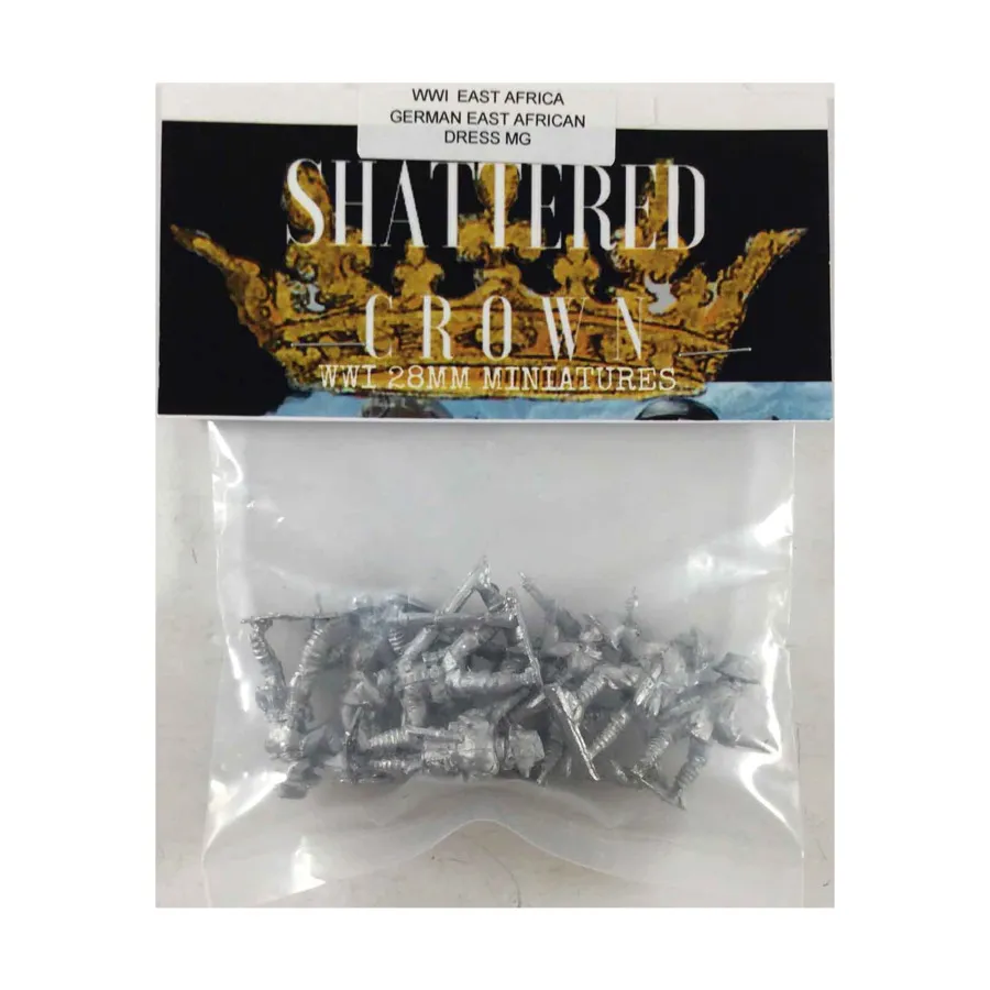 Немецкое восточноафриканское платье MG, WWI Shattered Crown Miniatures - East Africa (28mm)
Немецкое восточноафриканское платье MG, WWI Shattered Crown Miniatures - East Africa (28mm)