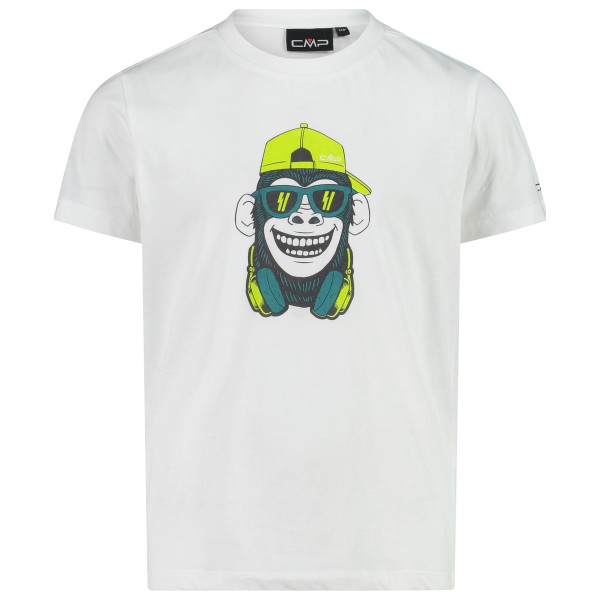 Детская футболка с принтом - футболка Cmp, белый 
Детская футболка с принтом - футболка Cmp, белый