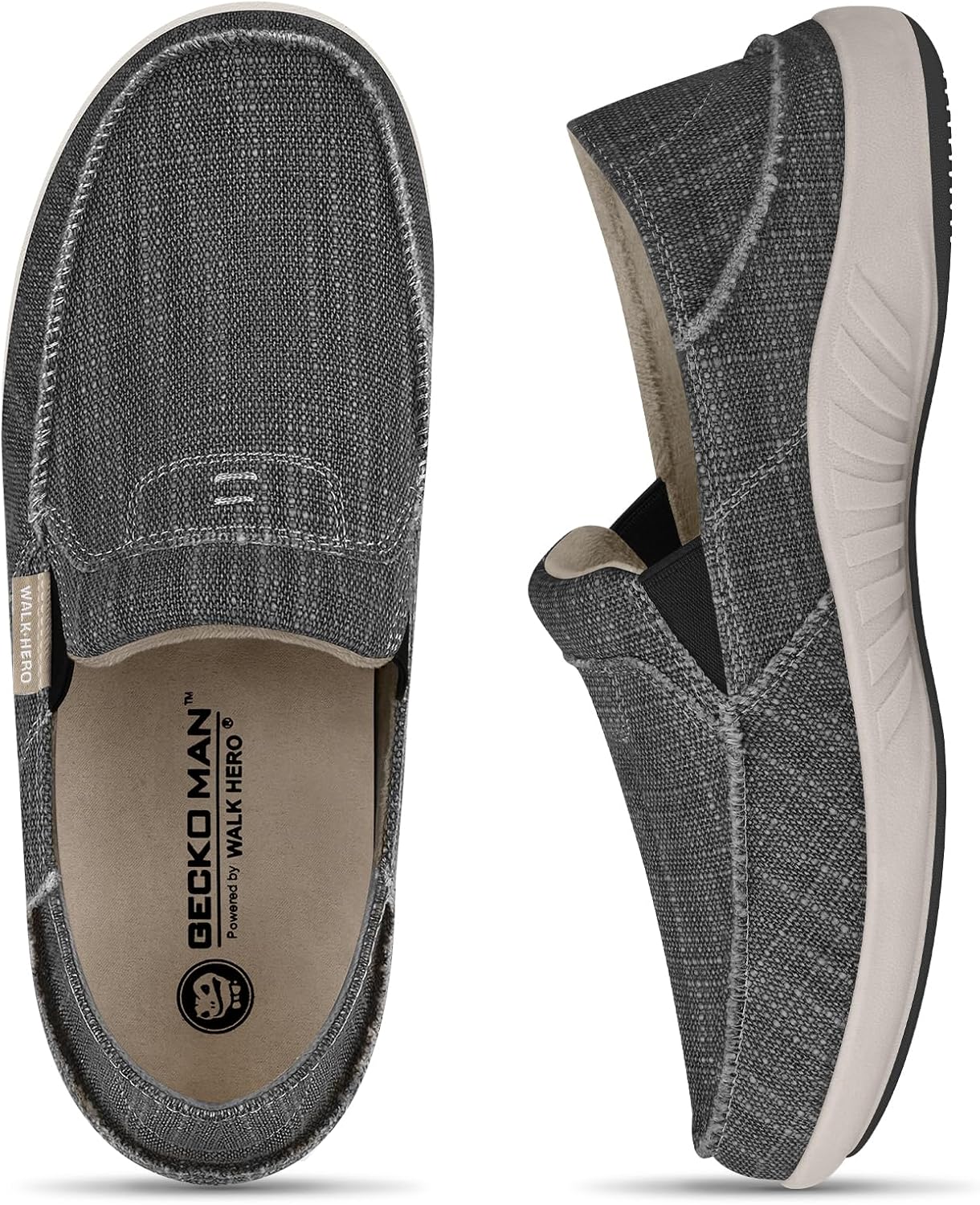 Мужские слипоны, мужские лоферы из ткани с поддержкой свода стопы, ортопедические мужские мокасины при плантарном фасците, обувь для дома и улицы для облегчения боли Walk Hero Comfort And Support, черный
Мужские слипоны, мужские лоферы из ткани с поддержкой свода стопы, ортопедические мужские мокасины при плантарном фасците, обувь для дома и улицы для облегчения боли Walk Hero Comfort And Support, черный