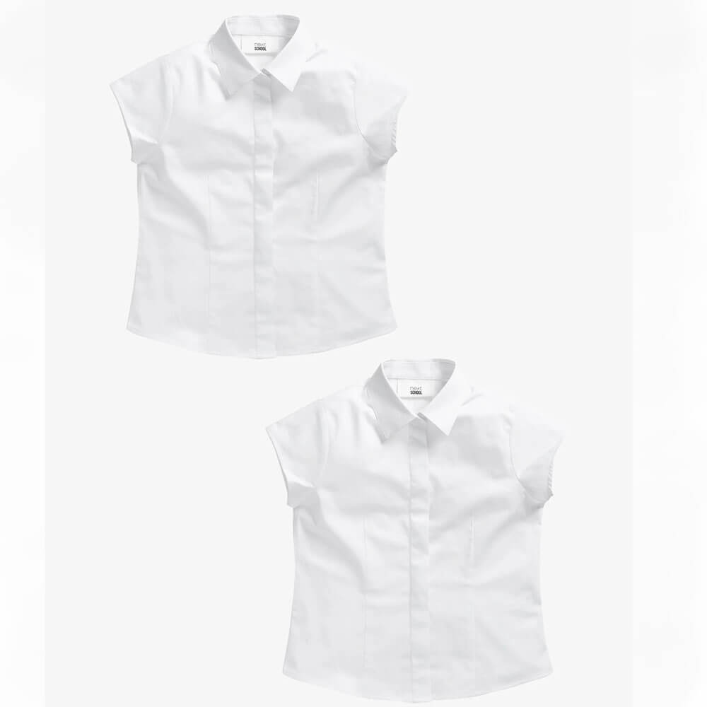 Комплект рубашек для девочки Next, 2 штуки, белый
Комплект рубашек для девочки Next, 2 штуки, белый