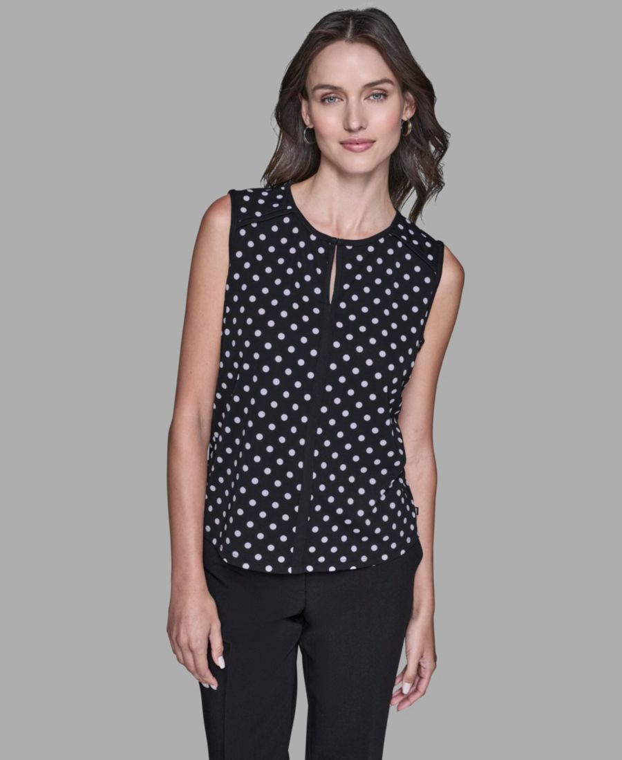 Женский топ без рукавов KARL LAGERFELD PARIS, Black/Soft White
Женский топ без рукавов KARL LAGERFELD PARIS, Black/Soft White