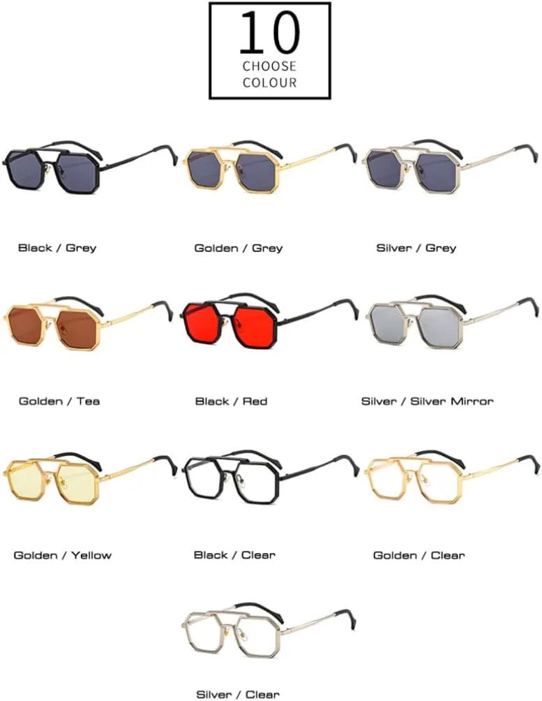 Ретро-металлические панк-солнцезащитные очки для женщин, модные, с прозрачными линзами, защита от УФ-излучения UV400, для мужчин, красные и желтые SZVVBKK, Black Red
Ретро-металлические панк-солнцезащитные очки для женщин, модные, с прозрачными линзами, защита от УФ-излучения UV400, для мужчин, красные и желтые SZVVBKK, Black Red