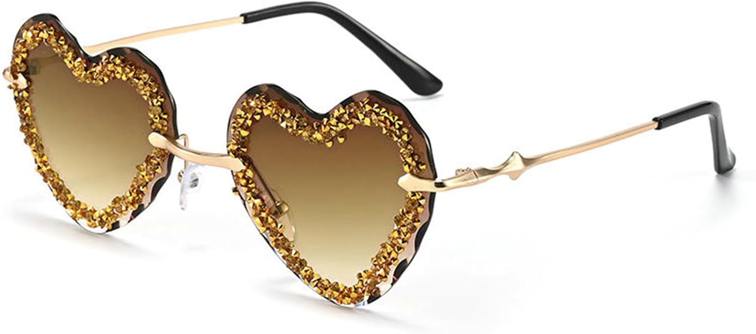 Willochra Модные солнцезащитные очки в форме сердца для женщин, украшенные стразами, с металлическим блеском, стильные, с бриллиантами, защита от ультрафиолета UV400, C3
Willochra Модные солнцезащитные очки в форме сердца для женщин, украшенные стразами, с металлическим блеском, стильные, с бриллиантами, защита от ультрафиолета UV400, C3