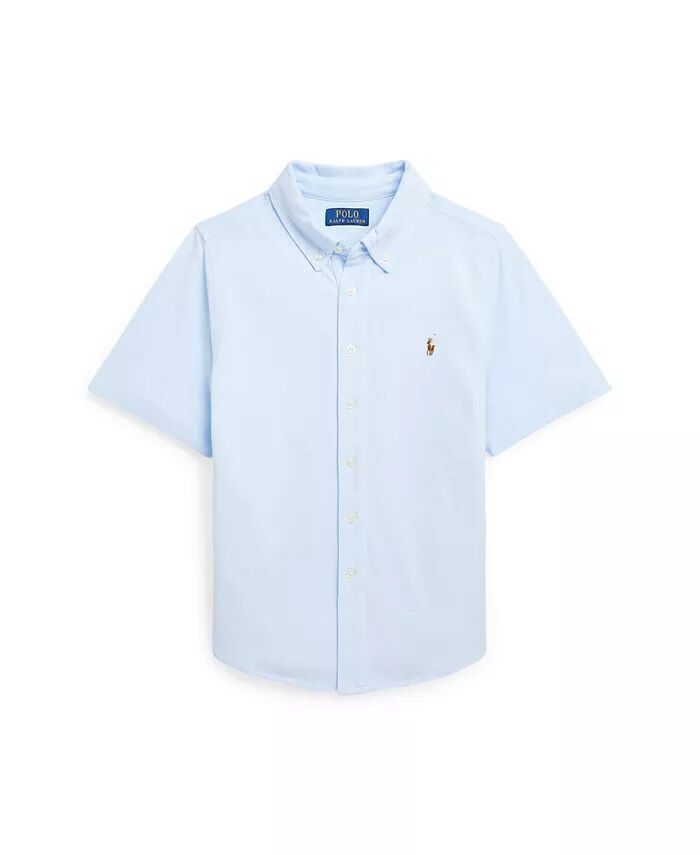 Вязаная оксфордская рубашка с короткими рукавами для малышей и маленьких мальчиков Polo Ralph Lauren, синий
Вязаная оксфордская рубашка с короткими рукавами для малышей и маленьких мальчиков Polo Ralph Lauren, синий