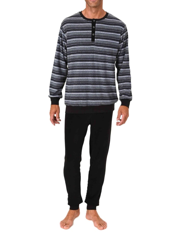 NORMANN Пижамный комплект с длинными рукавами и махровыми манжетами серого цвета
NORMANN Пижамный комплект с длинными рукавами и махровыми манжетами серого цвета