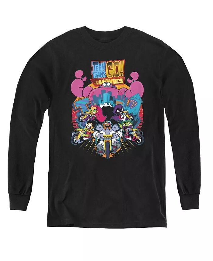 Молодежь «Мальчики в кино» прорвалась сквозь толстовка с длинными рукавами Teen Titans Go, черный
Молодежь «Мальчики в кино» прорвалась сквозь толстовка с длинными рукавами Teen Titans Go, черный