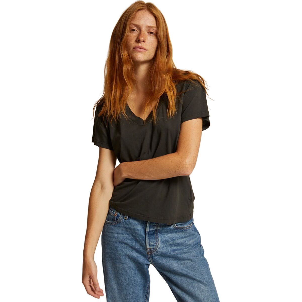 Хлопковая бокси майка с v-образным вырезом Perfectwhitetee, черный
Хлопковая бокси майка с v-образным вырезом Perfectwhitetee, черный