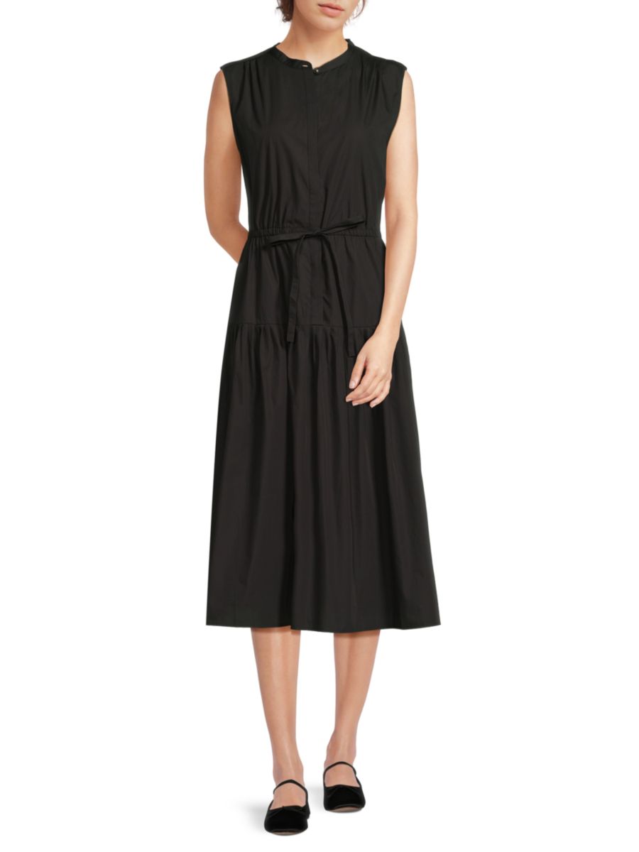 Хлопковое платье-миди без рукавов Маргарет Derek Lam 10 Crosby, черный
Хлопковое платье-миди без рукавов Маргарет Derek Lam 10 Crosby, черный