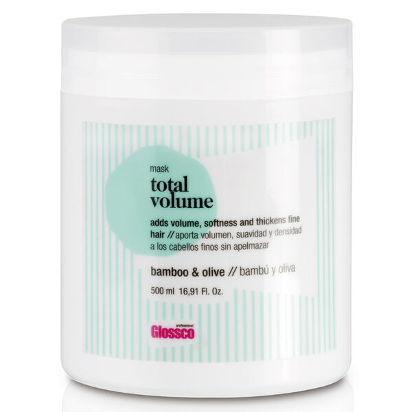 Легкая маска для волос с увлажняющим комплексом, 500 мл Glossco Professional Total volume 
Легкая маска для волос с увлажняющим комплексом, 500 мл Glossco Professional Total volume