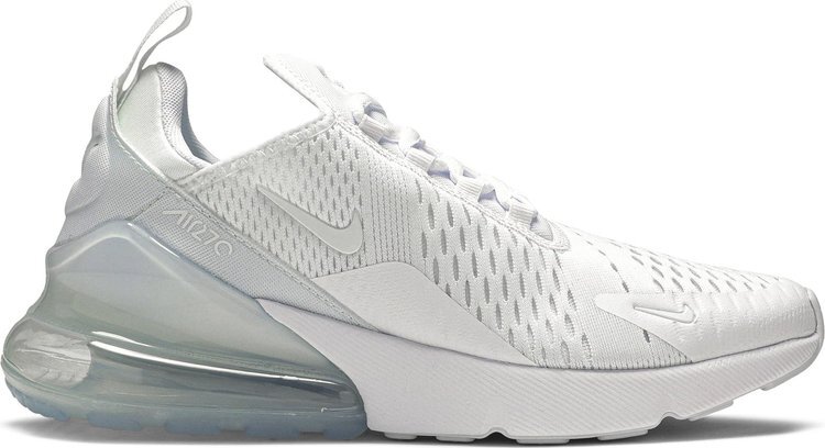 Кроссовки Nike Air Max 270 GS 'White Silver', белый 
Кроссовки Nike Air Max 270 GS 'White Silver', белый