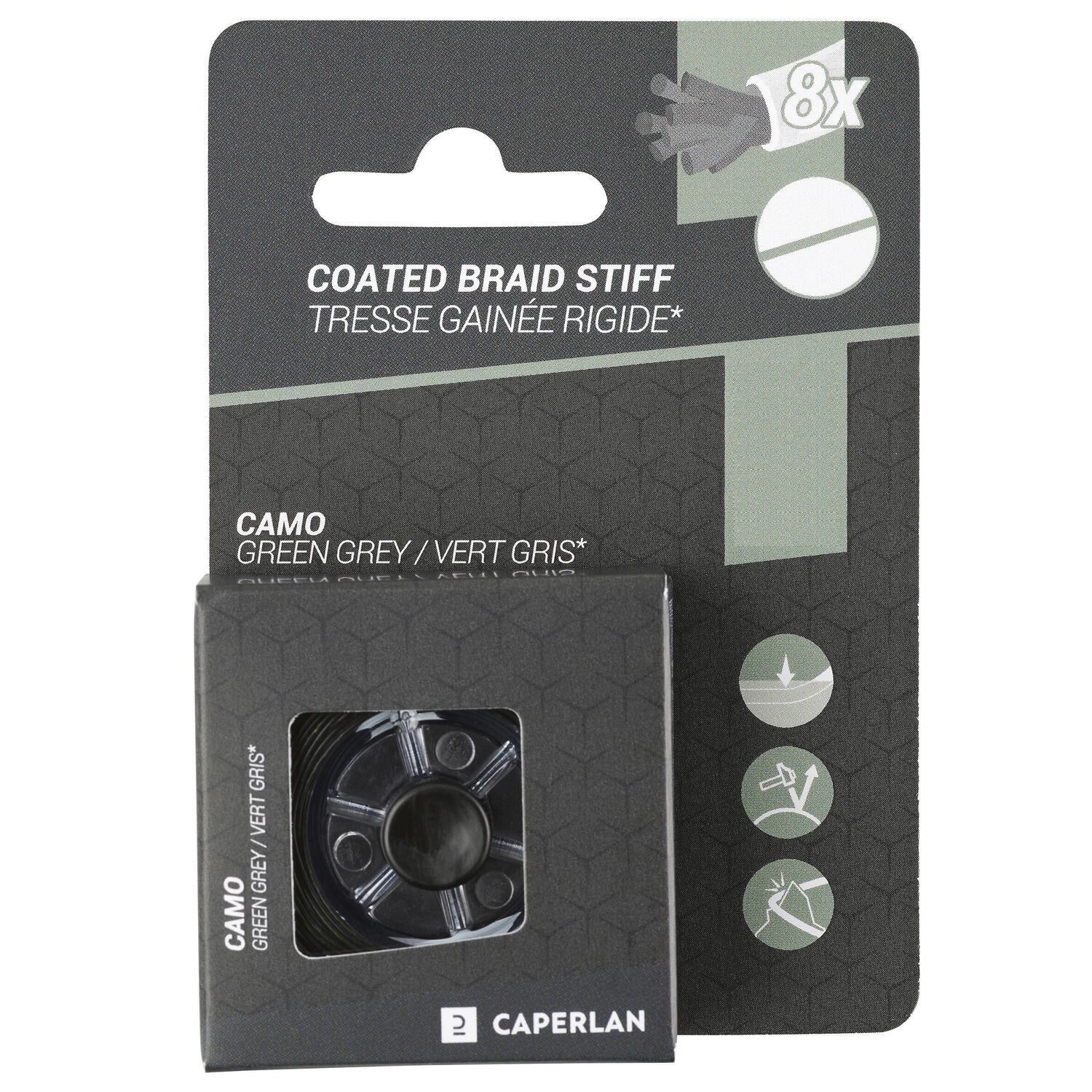 Поводок, плетеный, с покрытием, жесткий, 20 м, коричневый/песочный цвет CAPERLAN
Поводок, плетеный, с покрытием, жесткий, 20 м, коричневый/песочный цвет CAPERLAN