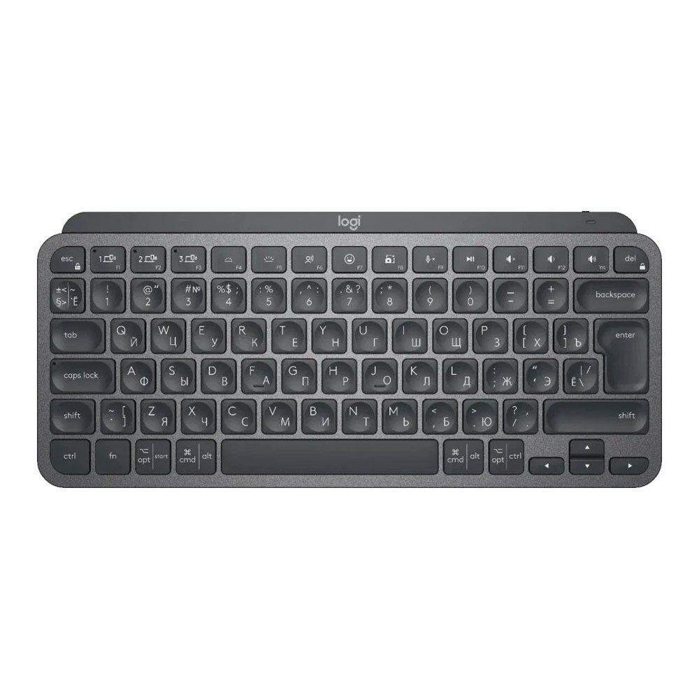 Клавиатура Logitech MX Keys Mini, беспроводная, английская раскладка US, чёрный