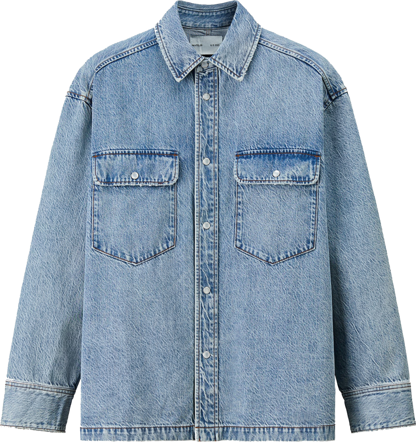 Джинсовая рубашка H&M Atelier Regular-Fit, синий
Джинсовая рубашка H&M Atelier Regular-Fit, синий