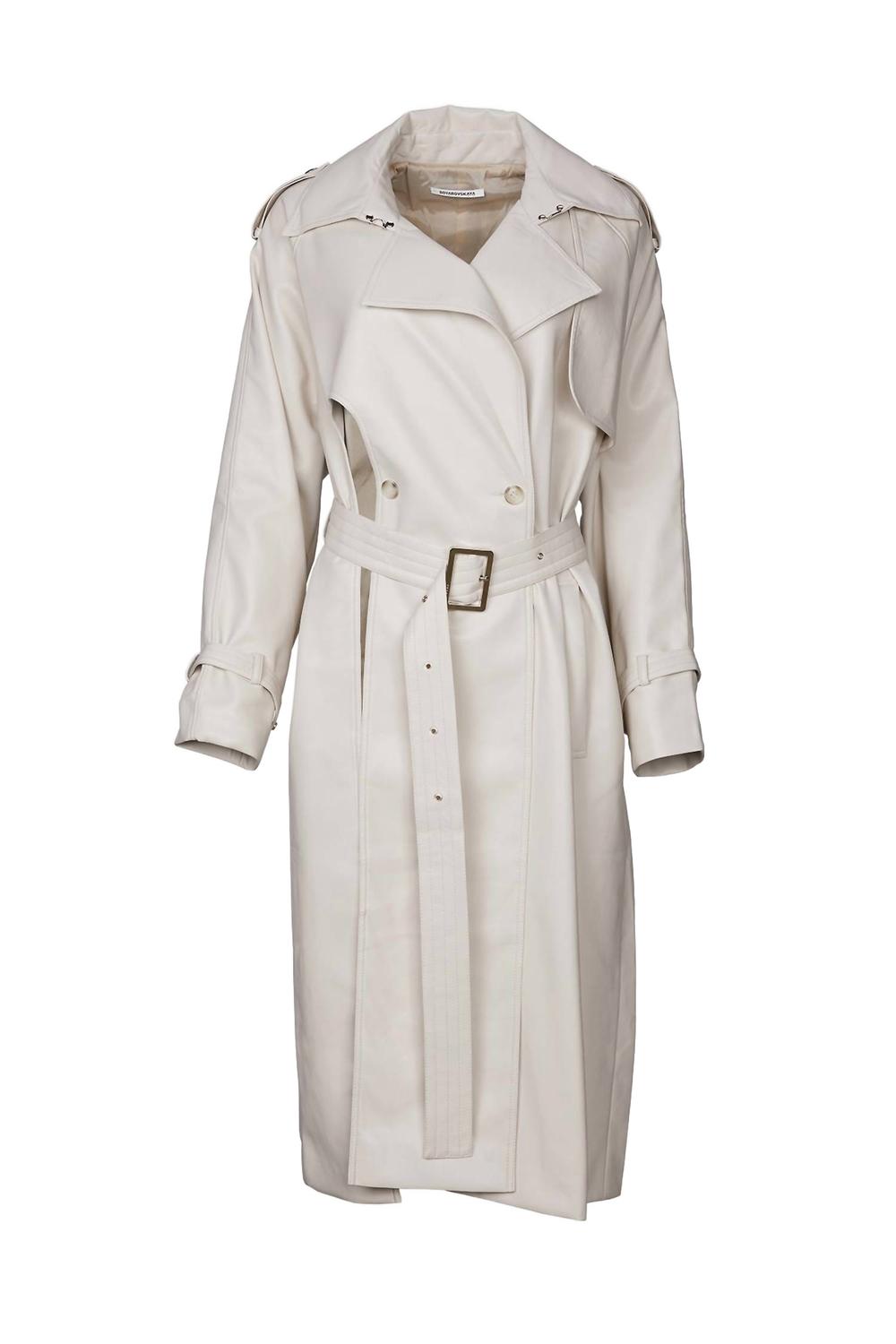 Assimilth Тренч в цвете экрю Boyarovskaya, Ecru
Assimilth Тренч в цвете экрю Boyarovskaya, Ecru