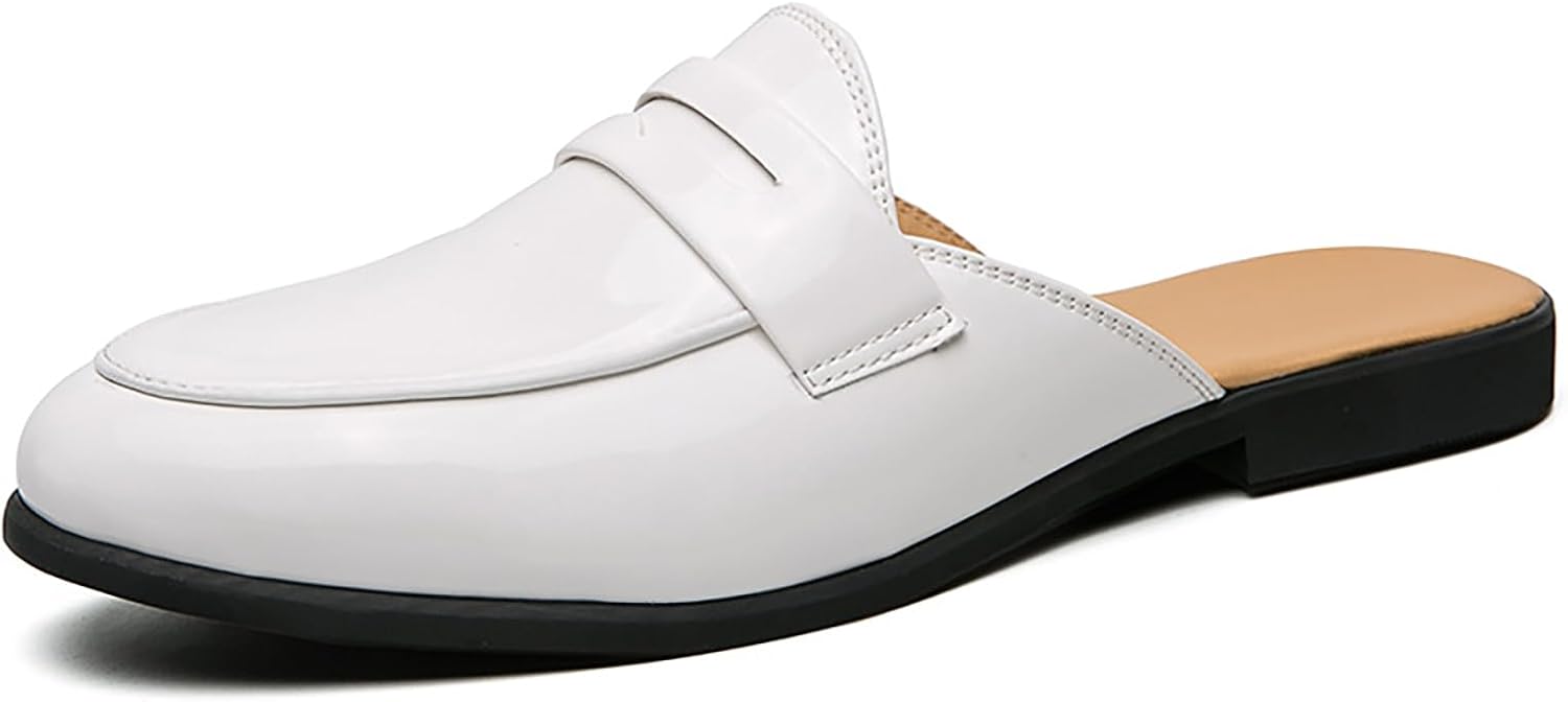 Мужские лоферы из лаковой кожи с низким каблуком, модные, с круглым носком, без задника, на плоской подошве, стиль пени, для работы и повседневной носки Forevercan, белый
Мужские лоферы из лаковой кожи с низким каблуком, модные, с круглым носком, без задника, на плоской подошве, стиль пени, для работы и повседневной носки Forevercan, белый