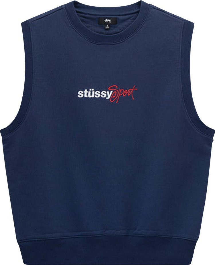 Жилет Stussy Sport Fleece Vest 'Navy', синий 
Жилет Stussy Sport Fleece Vest 'Navy', синий