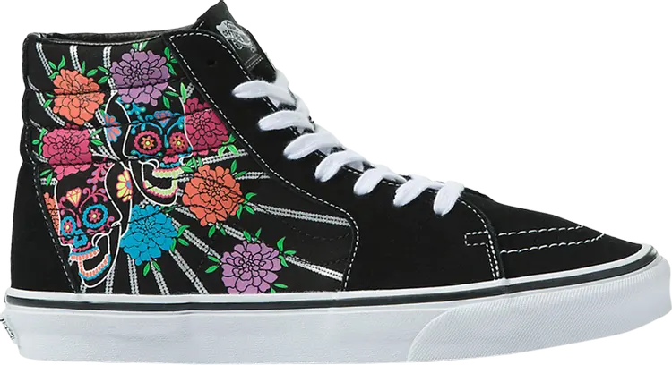 Кроссовки Vans Sk8-Hi Dia De Los Muertos - Floral, черный 
Кроссовки Vans Sk8-Hi Dia De Los Muertos - Floral, черный