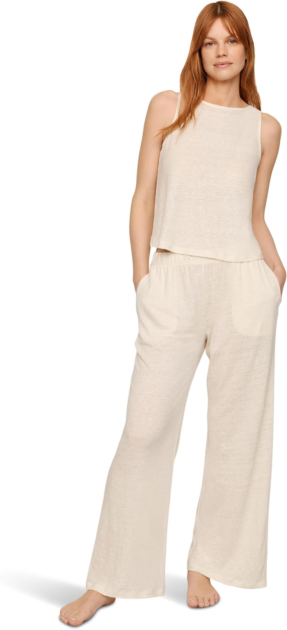 Женские брюки из органического льна Eberjey, Ivory
Женские брюки из органического льна Eberjey, Ivory