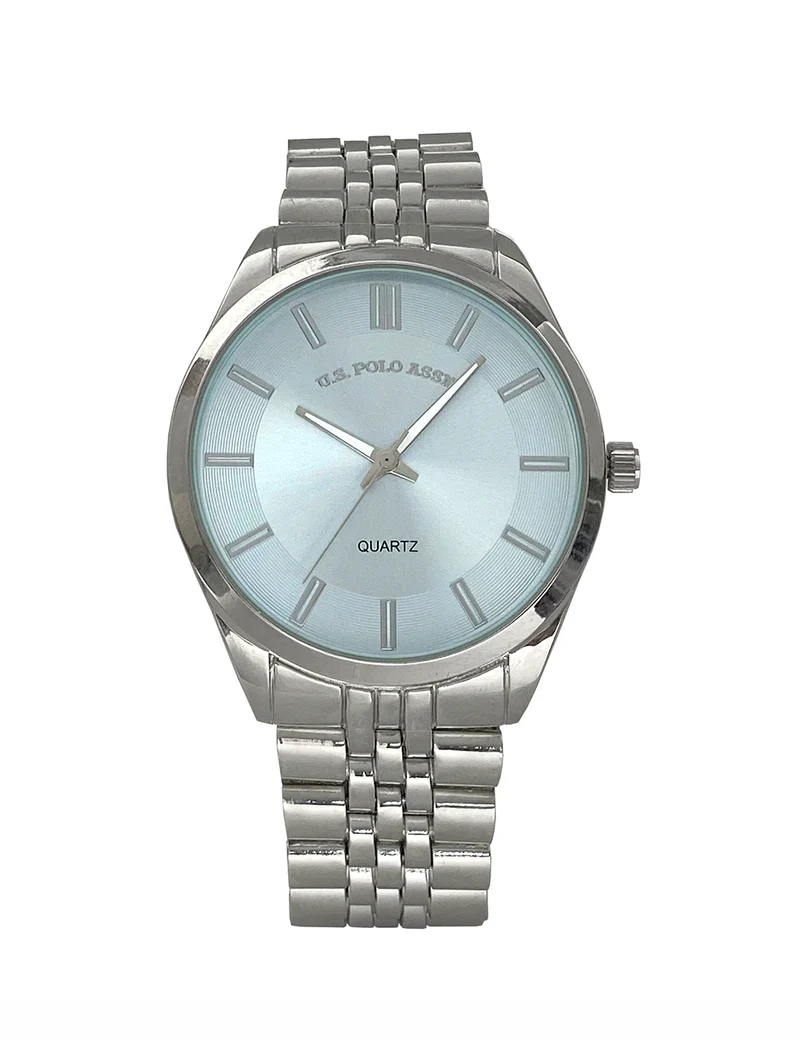 Часы U.S. Polo Assn Mens Silver Link, серебристый/голубой
Часы U.S. Polo Assn Mens Silver Link, серебристый/голубой