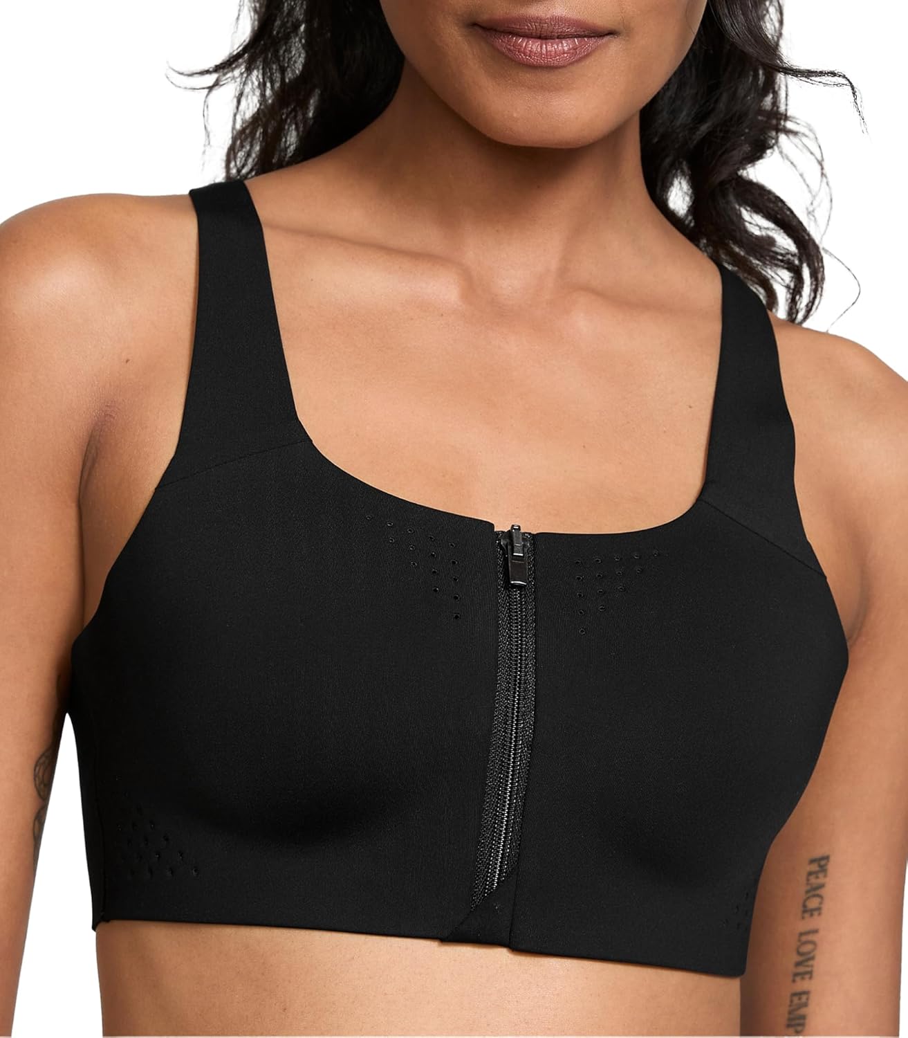 Женский спортивный бюстгальтер Victoria's Secret VSX Featherweight Max Front Close, с высокой ударопрочностью (32A-38DD), Black
Женский спортивный бюстгальтер Victoria's Secret VSX Featherweight Max Front Close, с высокой ударопрочностью (32A-38DD), Black