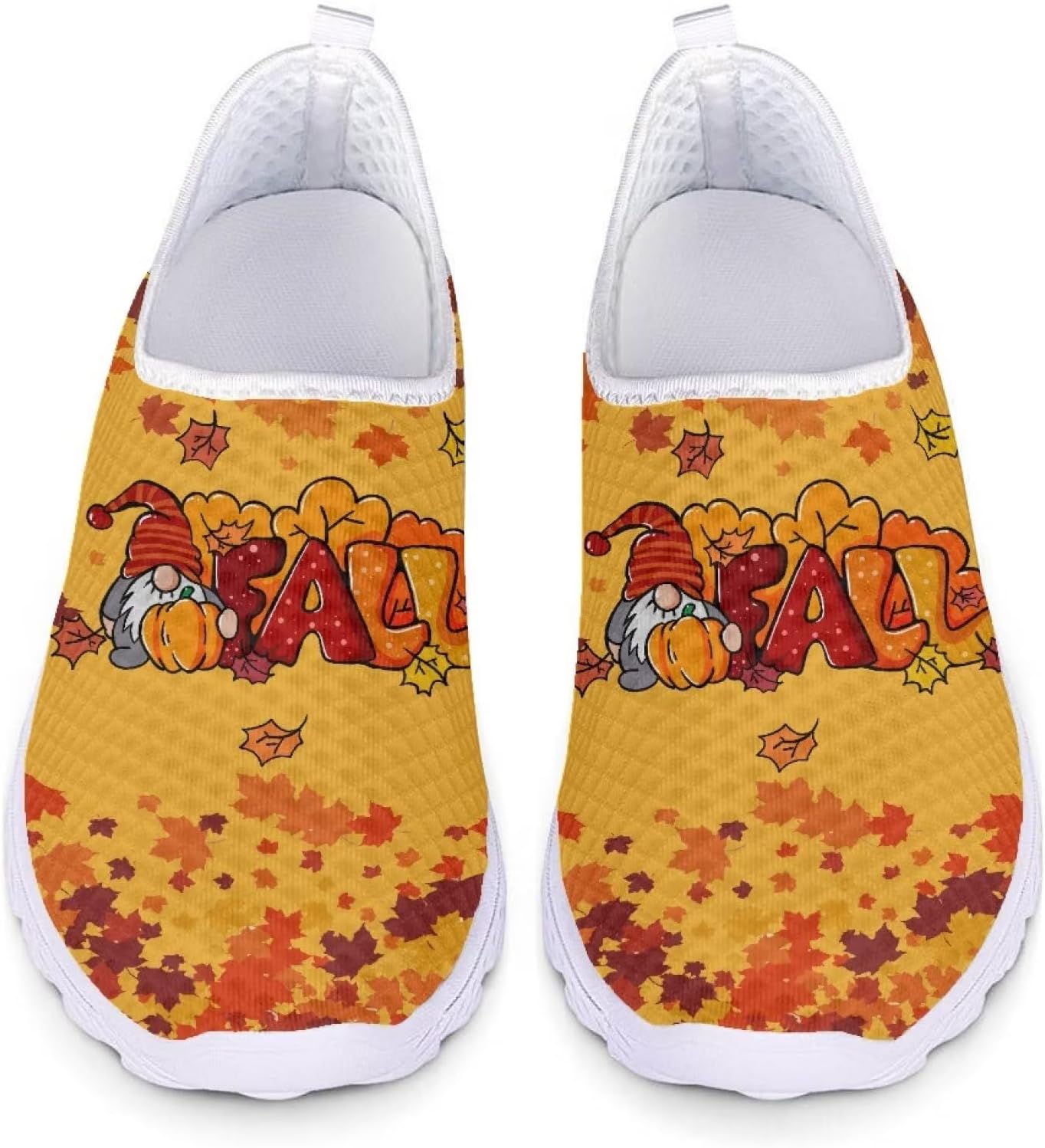 Женские и мужские кроссовки для ходьбы, сетчатые, с плоской подошвой, без застежки, дышащие, размеры США 5-12 Xixirimido, Fall Gnome
Женские и мужские кроссовки для ходьбы, сетчатые, с плоской подошвой, без застежки, дышащие, размеры США 5-12 Xixirimido, Fall Gnome