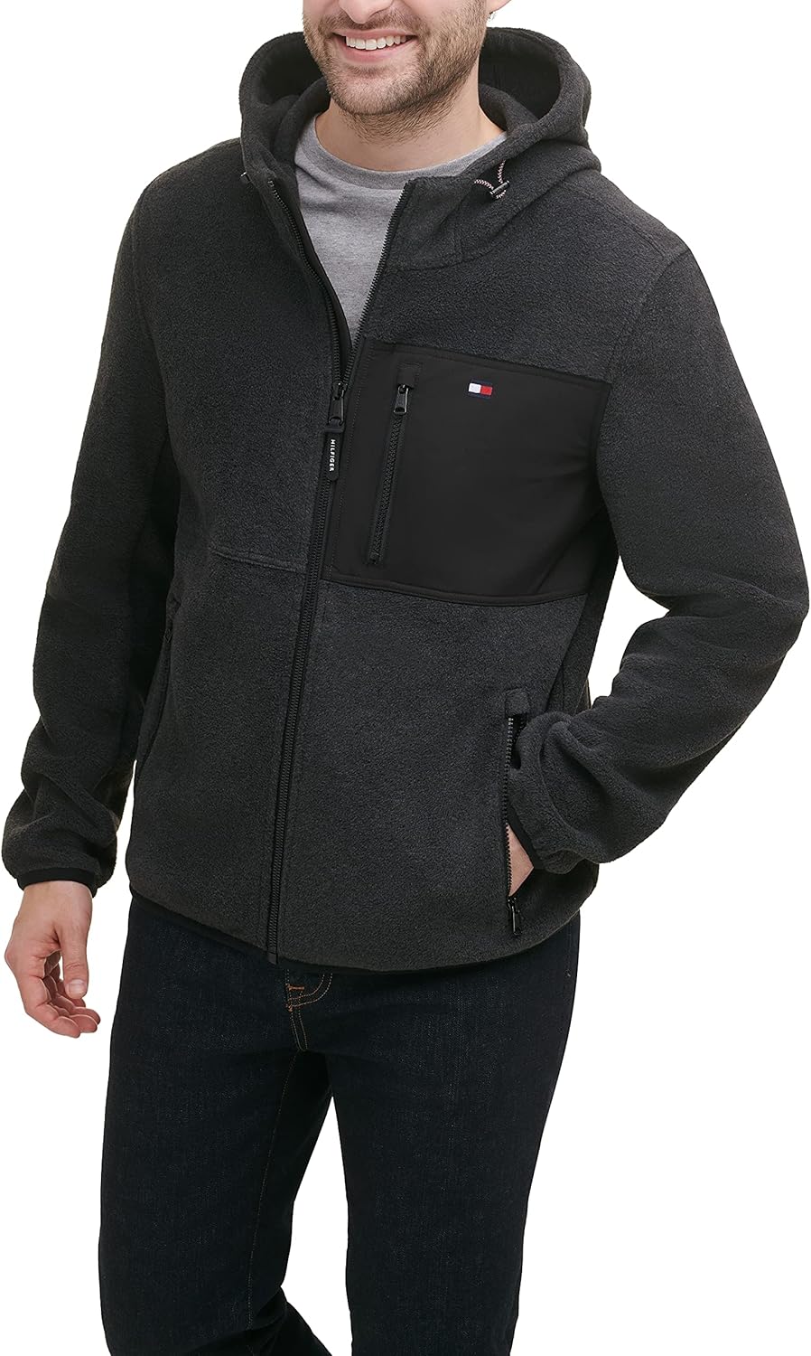 Мужская флисовая куртка с капюшоном Tommy Hilfiger Performance, Charcoal/Black Mixed Media
Мужская флисовая куртка с капюшоном Tommy Hilfiger Performance, Charcoal/Black Mixed Media
