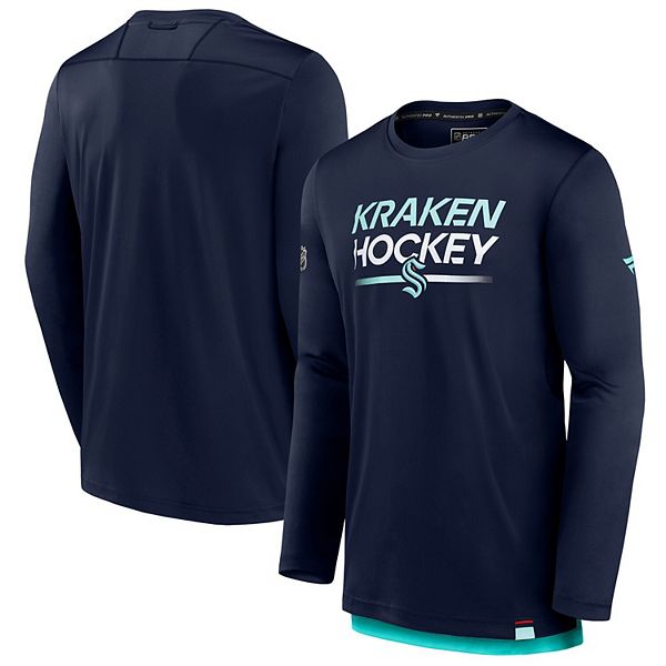 Мужская футболка с длинным рукавом Seattle Kraken Authentic Pro Tech цвета deep sea blue Fanatics
Мужская футболка с длинным рукавом Seattle Kraken Authentic Pro Tech цвета deep sea blue Fanatics
