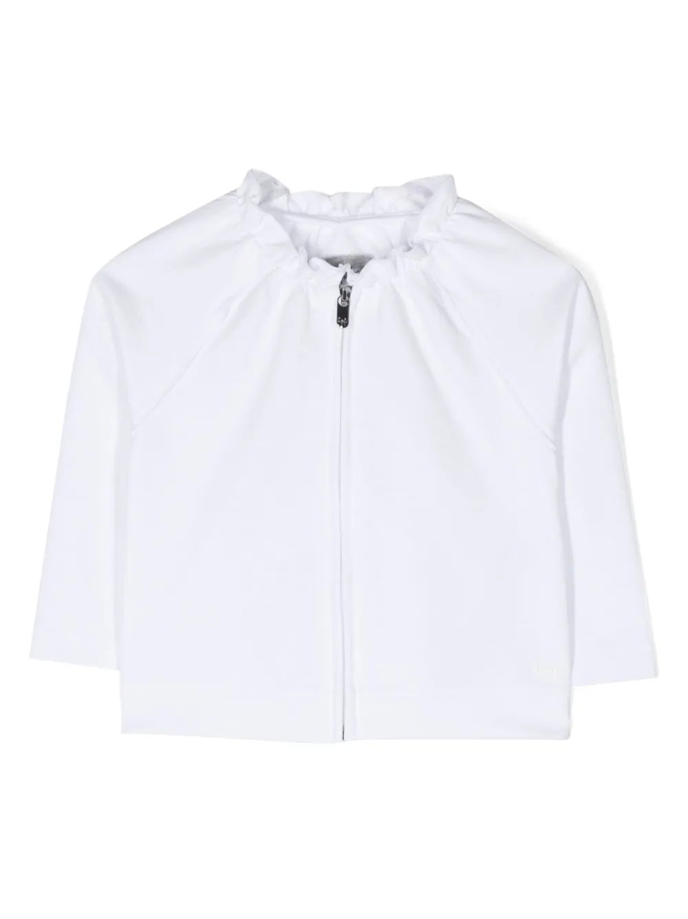 Куртка на молнии с оборками Il Gufo, белый
Куртка на молнии с оборками Il Gufo, белый