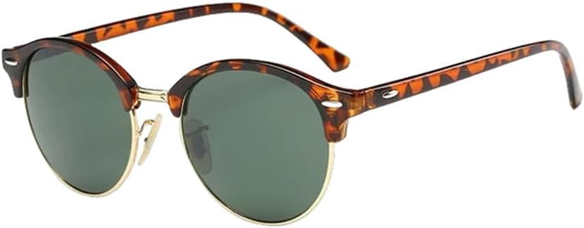 Винтажные женские солнцезащитные очки для мужчин и женщин в стиле ретро с заклепками, круглые зеркальные очки для вождения, женские и мужские, UV400 HCPIHF, Leopard Green
Винтажные женские солнцезащитные очки для мужчин и женщин в стиле ретро с заклепками, круглые зеркальные очки для вождения, женские и мужские, UV400 HCPIHF, Leopard Green