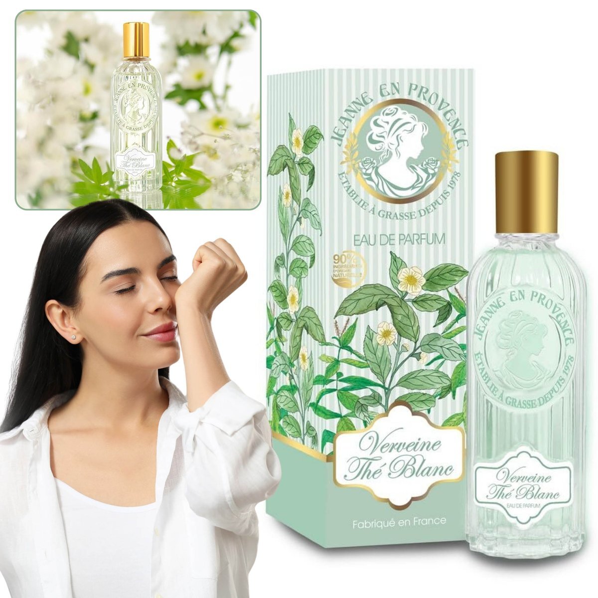 Jeanne en Provence - Verveine The Blanc Eau de Parfum с нотами лимона, герани и свежим ароматом для женщин 60мл
Jeanne en Provence - Verveine The Blanc Eau de Parfum с нотами лимона, герани и свежим ароматом для женщин 60мл
