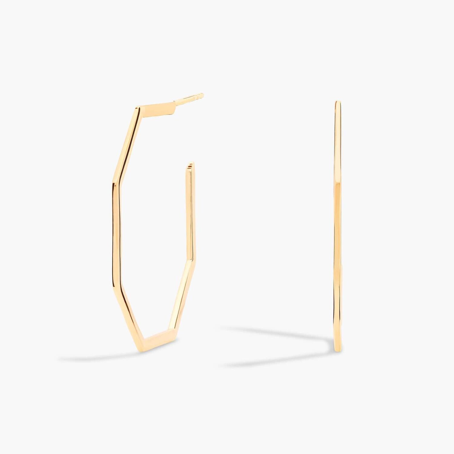 Серьги-кольца Polygon Hoop из итальянского желтого золота 14 карат Blue Nile
Серьги-кольца Polygon Hoop из итальянского желтого золота 14 карат Blue Nile