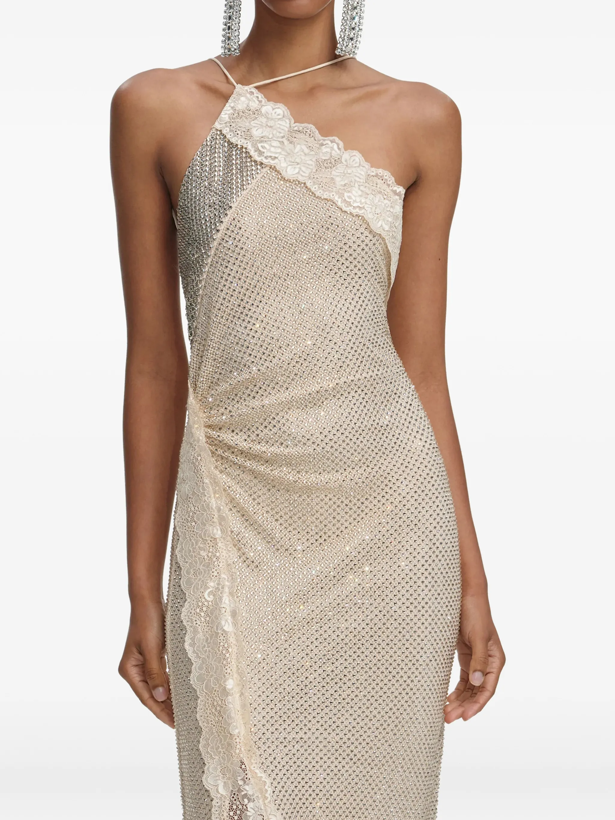 Платье макси с кристаллами Self-Portrait, бежевый
Платье макси с кристаллами Self-Portrait, бежевый