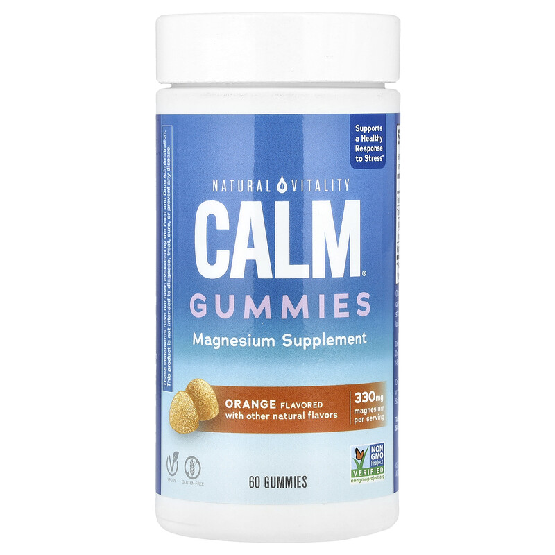 Natural Vitality, CALM, жевательные мармеладки с магнием, апельсин, 330 мг, 60 жевательных мармеладок (82,5 мг в 1 жевательной мармеладке)
Natural Vitality, CALM, жевательные мармеладки с магнием, апельсин, 330 мг, 60 жевательных мармеладок (82,5 мг в 1 жевательной мармеладке)
