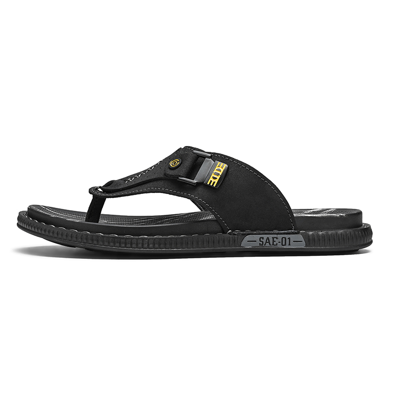 Мужские шлепанцы с резиновой подошвой, устойчивые к запахам Eminu, Black
Мужские шлепанцы с резиновой подошвой, устойчивые к запахам Eminu, Black