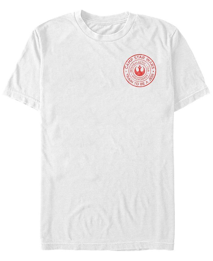 Мужская футболка с короткими рукавами и логотипом «Звездные войны: Поезд в лагерь джедаев» Fifth Sun, белый
Мужская футболка с короткими рукавами и логотипом «Звездные войны: Поезд в лагерь джедаев» Fifth Sun, белый