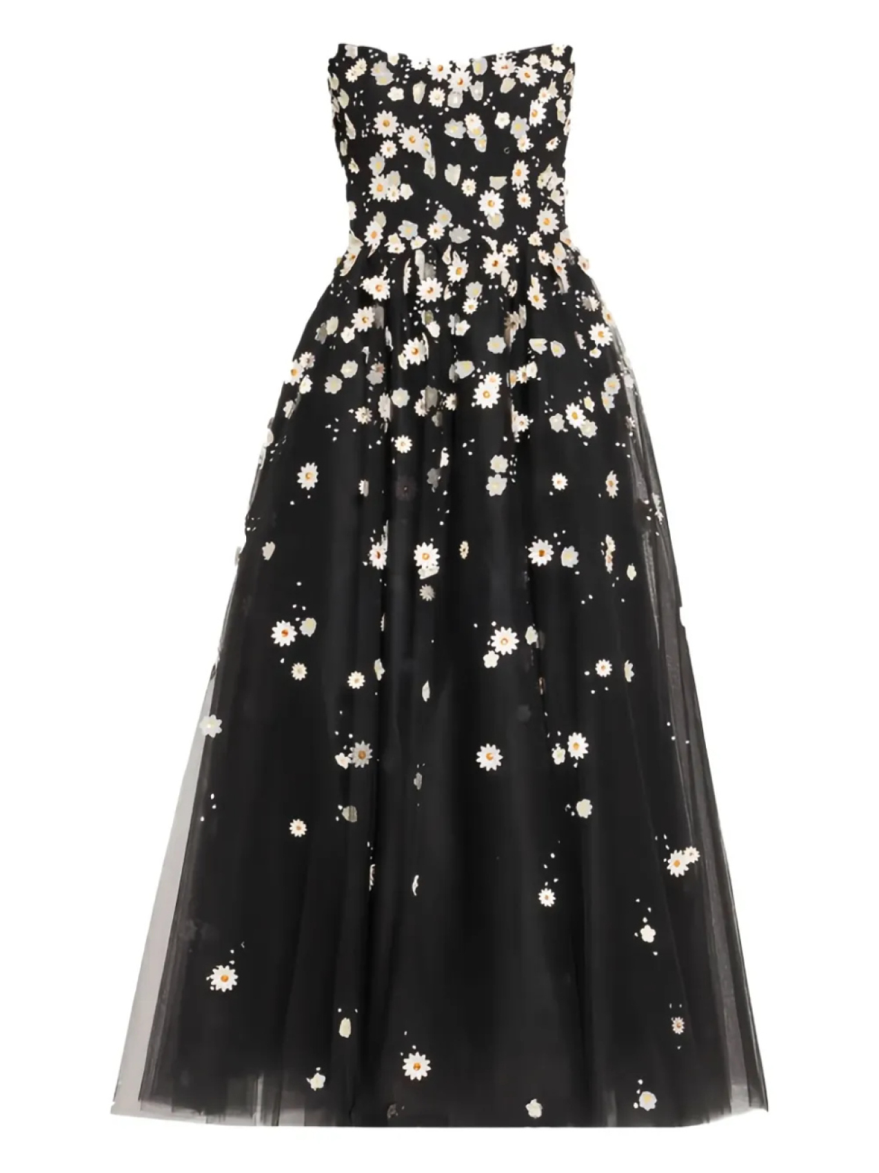 Платье из тюля с цветочной вышивкой Monique Lhuillier, черный
Платье из тюля с цветочной вышивкой Monique Lhuillier, черный