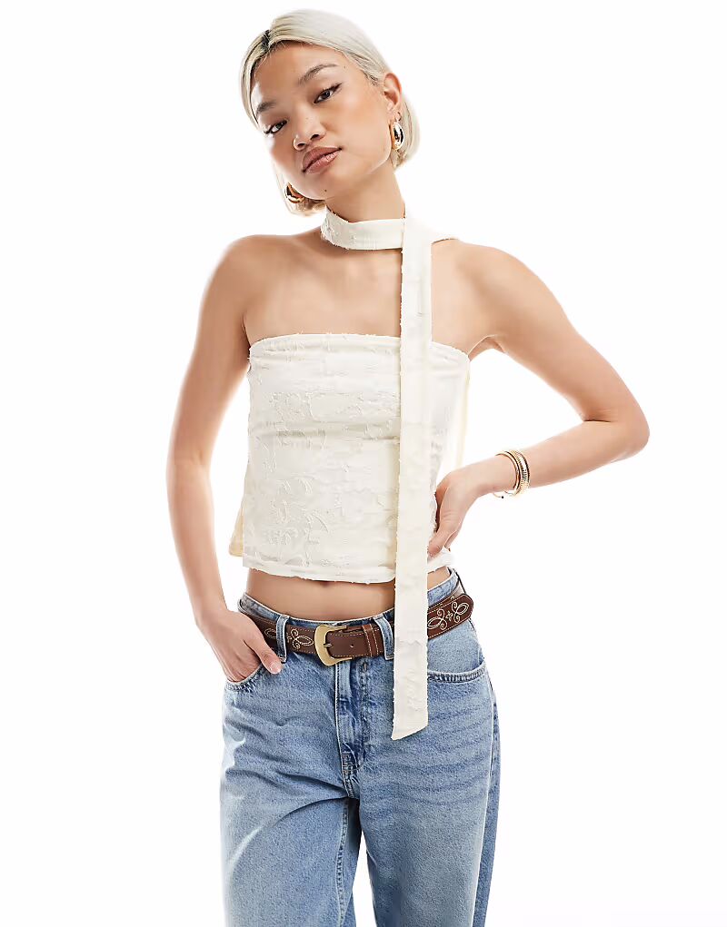 Мисс Селфридж выгоревший текстурированный бандо-шарф кремового цвета Miss Selfridge
Мисс Селфридж выгоревший текстурированный бандо-шарф кремового цвета Miss Selfridge