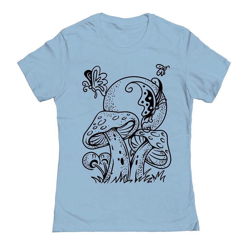 Женская футболка с рисунком Junior's Butterfly Shrooms Licensed Character, цвет Powder Blue
Женская футболка с рисунком Junior's Butterfly Shrooms Licensed Character, цвет Powder Blue