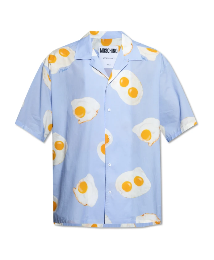 Рубашка с принтом Moschino, синий
Рубашка с принтом Moschino, синий