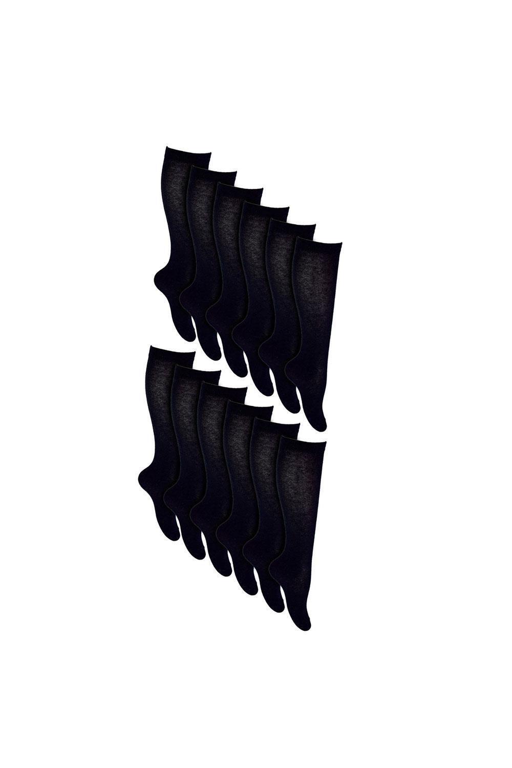 12 пар длинных дышащих хлопковых школьных носков до колена Sock Snob, черный
12 пар длинных дышащих хлопковых школьных носков до колена Sock Snob, черный