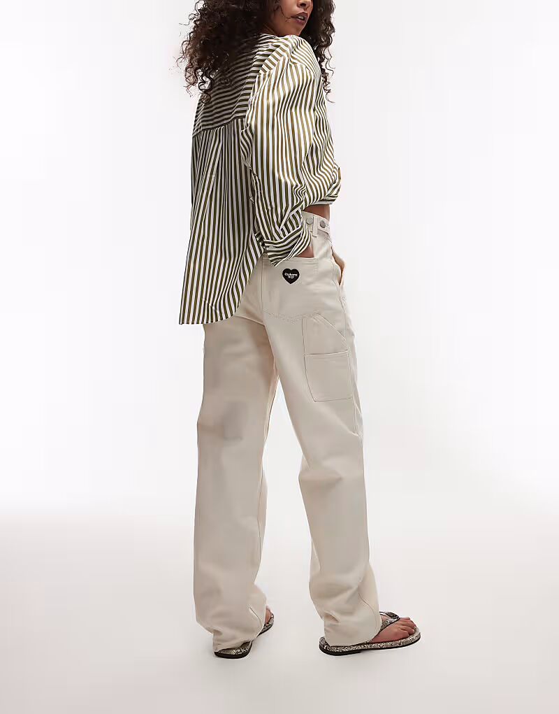 Брюки Carhartt WIP drewe с логотипом в виде сердца белого цвета
Брюки Carhartt WIP drewe с логотипом в виде сердца белого цвета