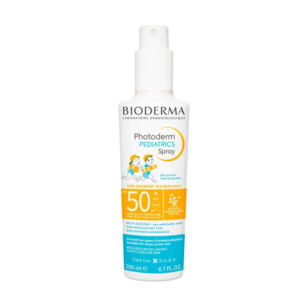 Детский спрей для тела Spf50 Photoderm Pediatrics Bioderma, 200 ml 
Детский спрей для тела Spf50 Photoderm Pediatrics Bioderma, 200 ml