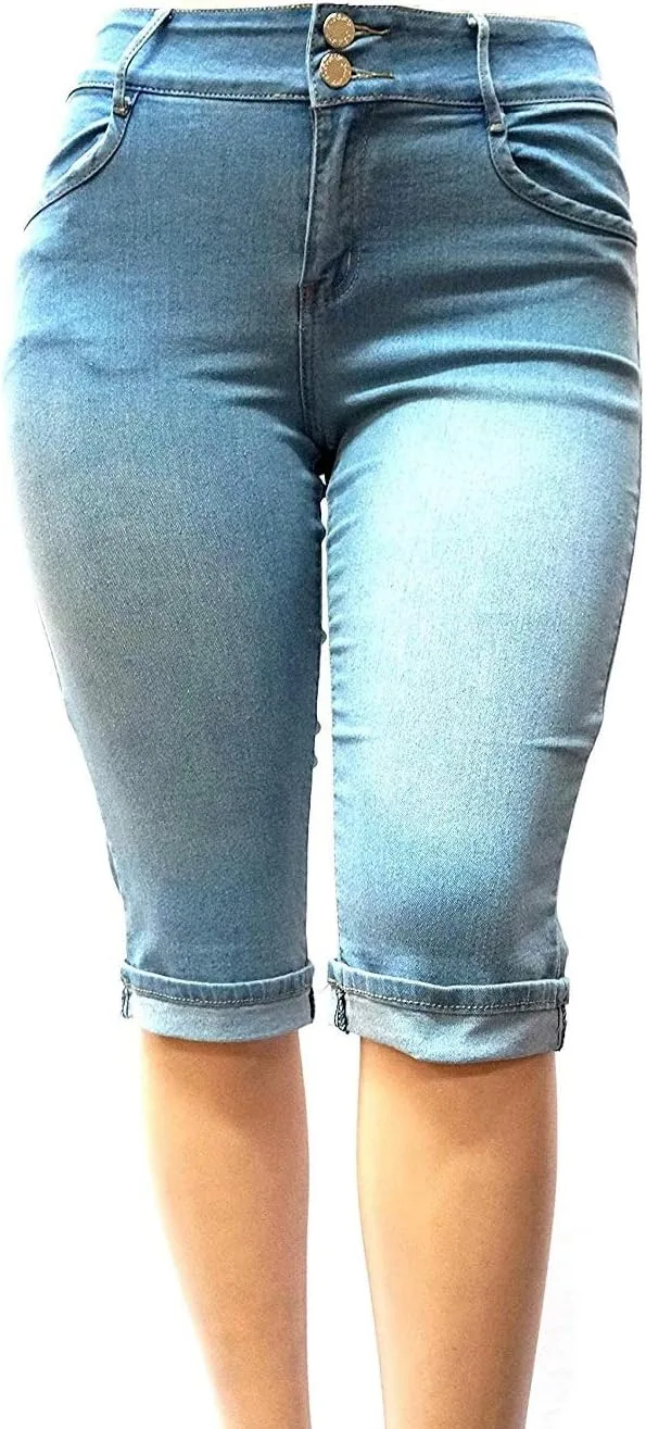 Плюс сайз женские джинсы капри MID Rise Stretch Premium Light Blue Denim 1826 Jeans
Плюс сайз женские джинсы капри MID Rise Stretch Premium Light Blue Denim 1826 Jeans