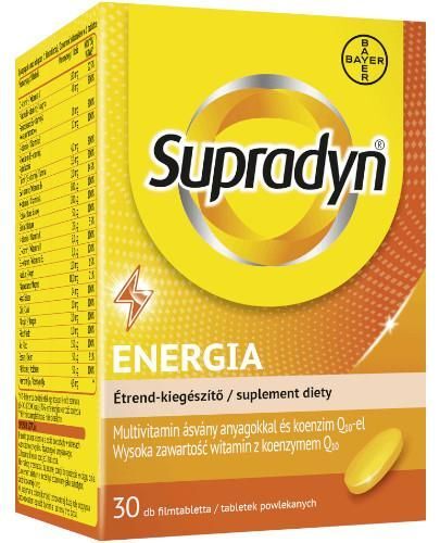 Supradyn Energia Tabletki Powlekane набор витаминов и минералов, 30 шт.
Supradyn Energia Tabletki Powlekane набор витаминов и минералов, 30 шт.