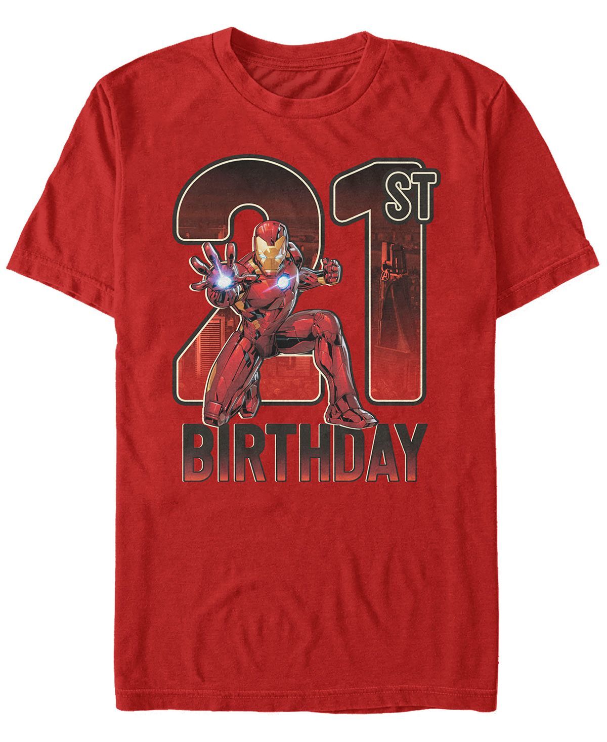 Мужская футболка с коротким рукавом marvel iron man 21st birthday action pose Fifth Sun, красный
Мужская футболка с коротким рукавом marvel iron man 21st birthday action pose Fifth Sun, красный