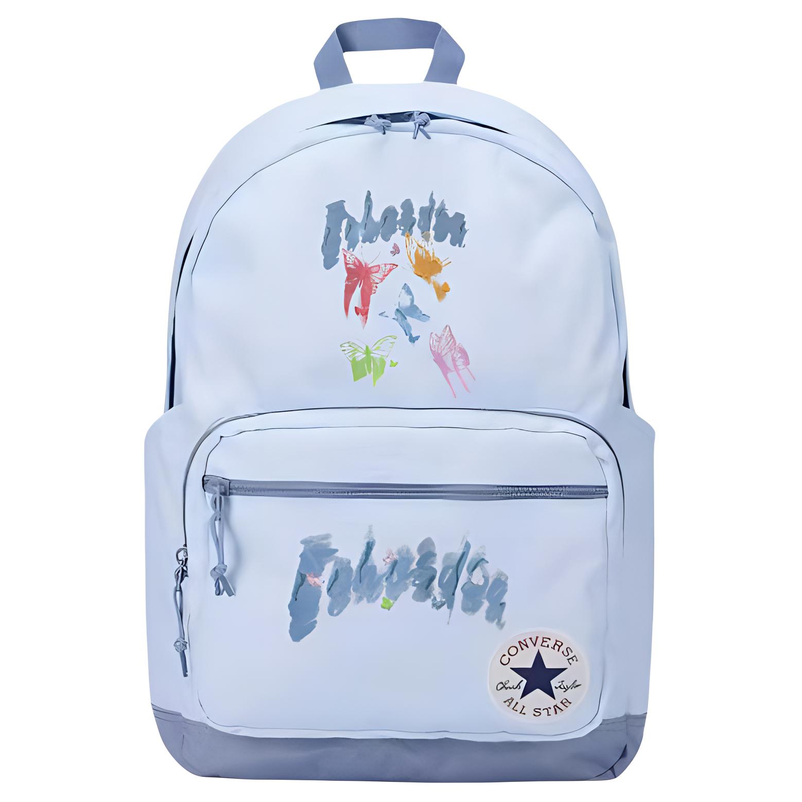 Converse Полиэстеровый рюкзак среднего размера унисекс светло-дымчато-серый, Painted Butterfly 
Converse Полиэстеровый рюкзак среднего размера унисекс светло-дымчато-серый, Painted Butterfly