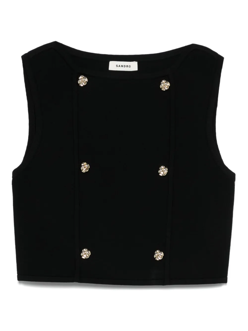 Трикотажный топ SANDRO, черный
Трикотажный топ SANDRO, черный